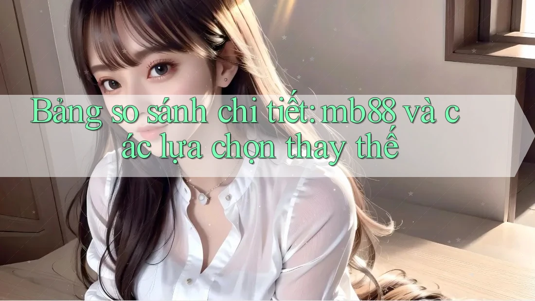 Bảng so sánh chi tiết: mb88 và các lựa chọn thay thế Bảng so sánh chi tiết: mb88 và các lựa chọn thay thế