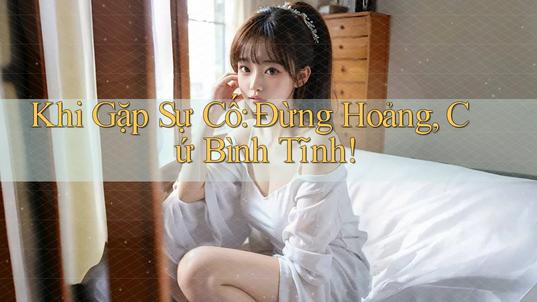Khi Gặp Sự Cố: Đừng Hoảng, Cứ Bình Tĩnh! Khi Gặp Sự Cố: Đừng Hoảng, Cứ Bình Tĩnh!