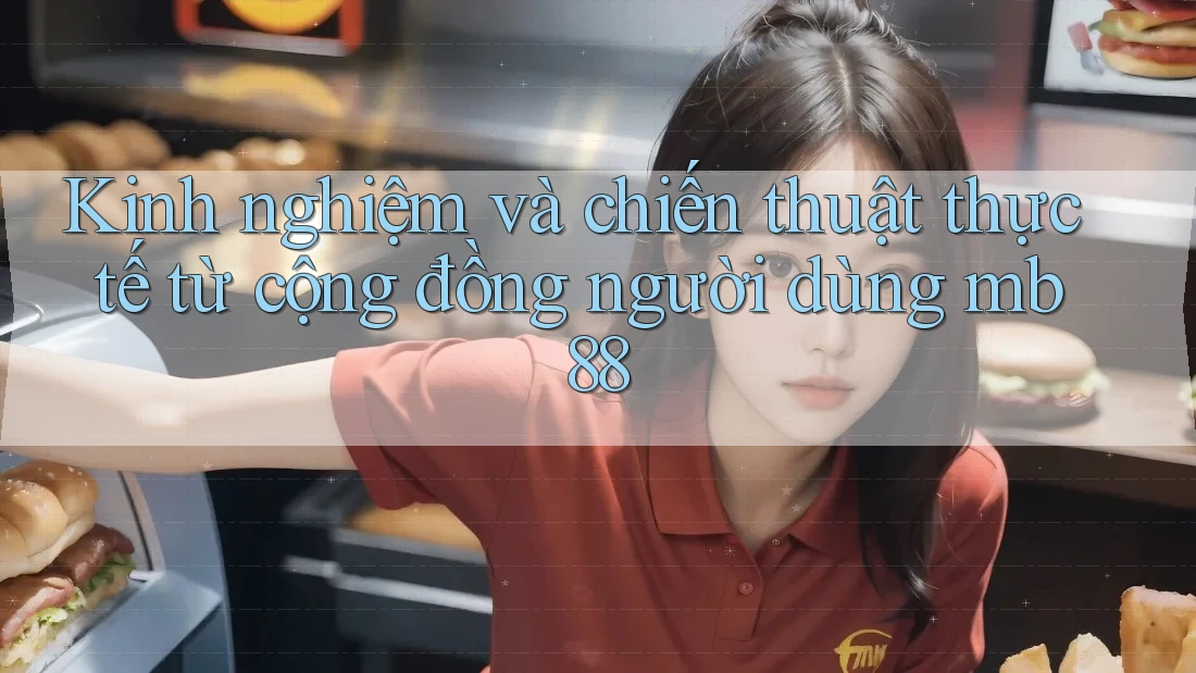 Kinh nghiệm và chiến thuật thực tế từ cộng đồng người dùng mb88 Kinh nghiệm và chiến thuật thực tế từ cộng đồng người dùng mb88