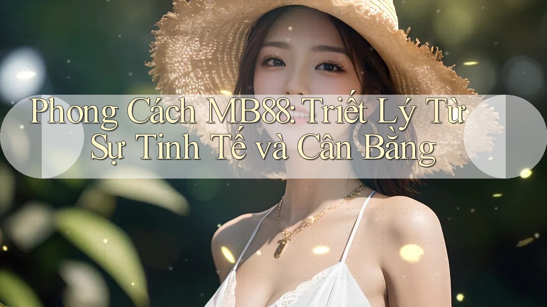 Phong Cách MB88: Triết Lý Từ Sự Tinh Tế và Cân Bằng Phong Cách MB88: Triết Lý Từ Sự Tinh Tế và Cân Bằng