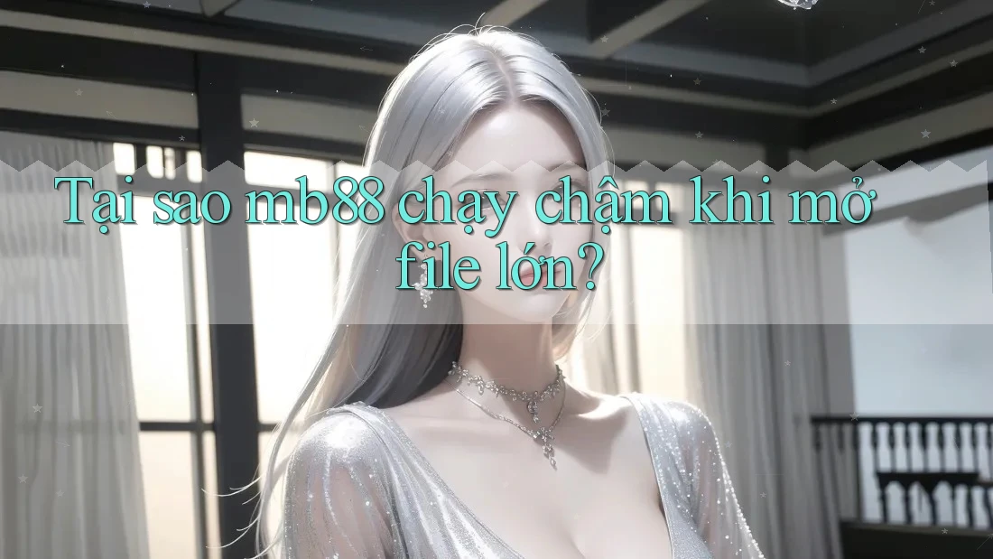 Tại sao mb88 chạy chậm khi mở file lớn? Tại sao mb88 chạy chậm khi mở file lớn?