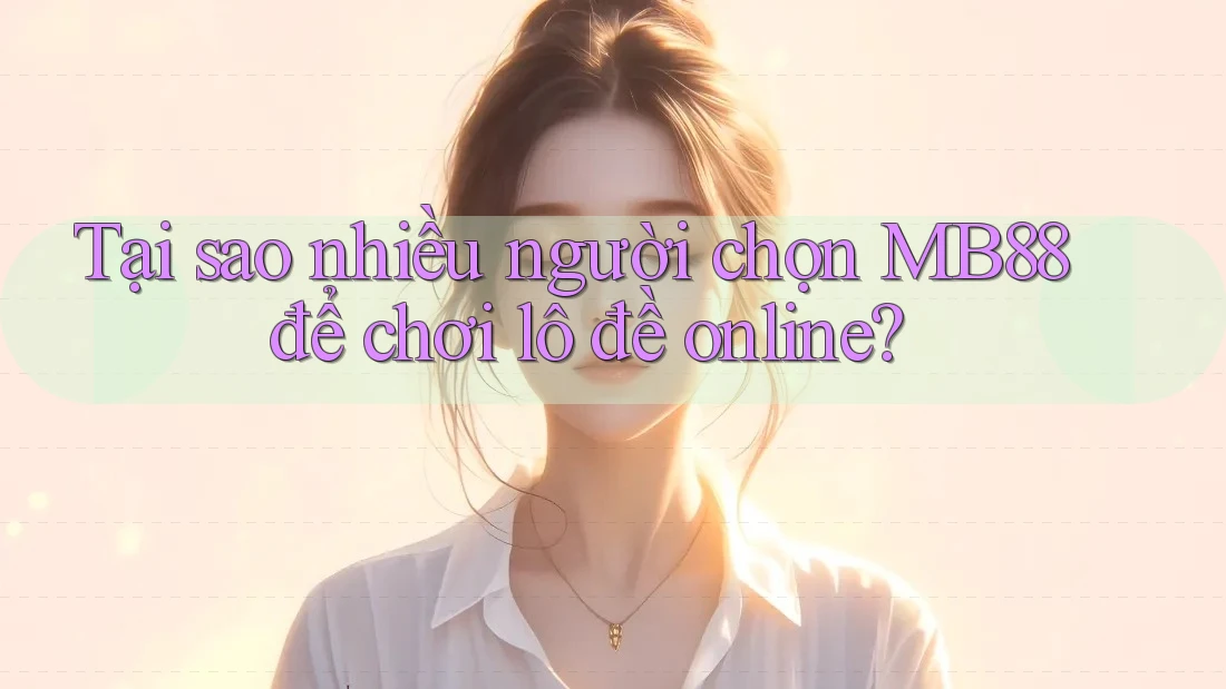 Tại sao nhiều người chọn MB88 để chơi lô đề online? Tại sao nhiều người chọn MB88 để chơi lô đề online?