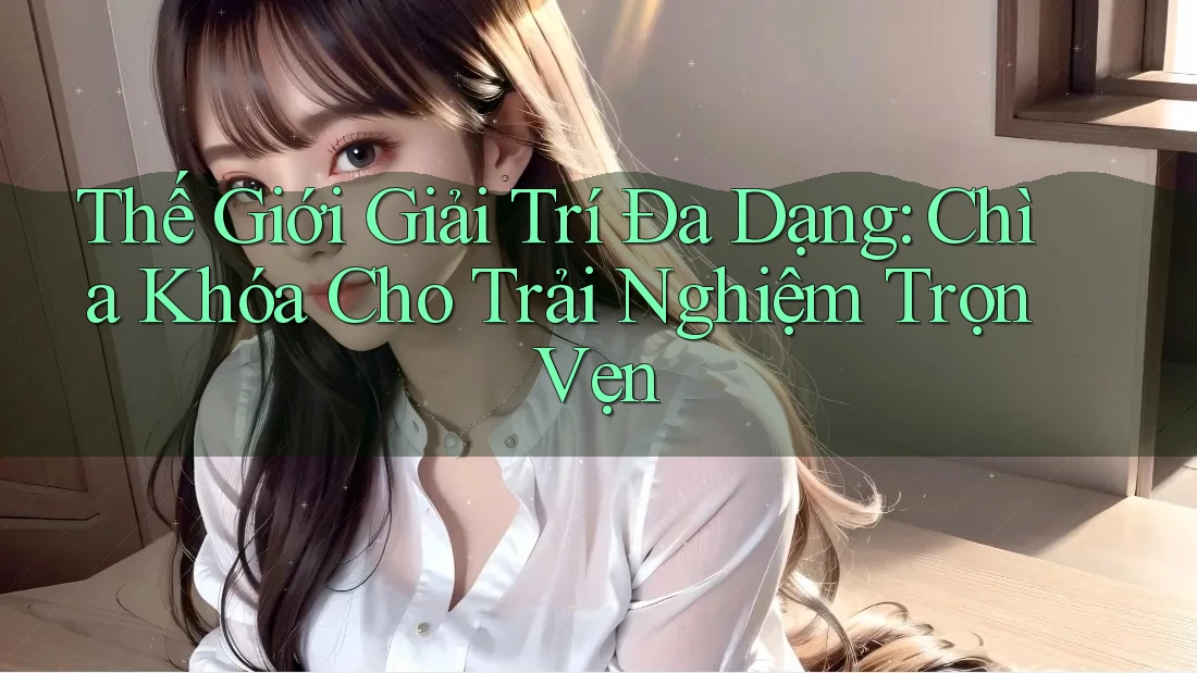 Thế Giới Giải Trí Đa Dạng: Chìa Khóa Cho Trải Nghiệm Trọn Vẹn
