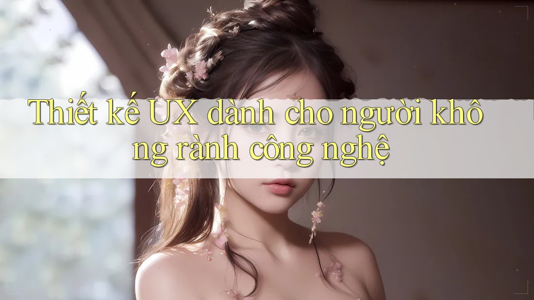 Thiết kế UX dành cho người không rành công nghệ Thiết kế UX dành cho người không rành công nghệ