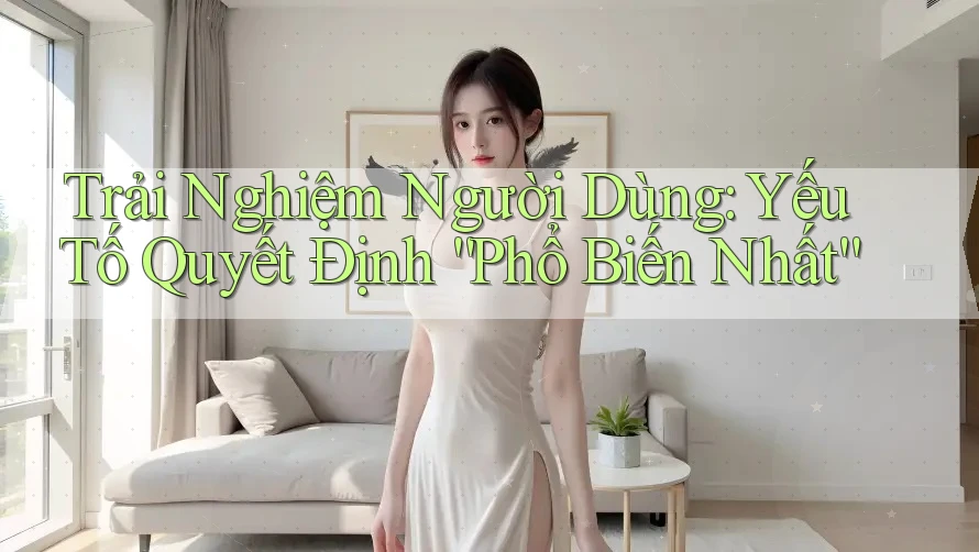 Trải Nghiệm Người Dùng: Yếu Tố Quyết Định “Phổ Biến Nhất” Trải Nghiệm Người Dùng: Yếu Tố Quyết Định “Phổ Biến Nhất”