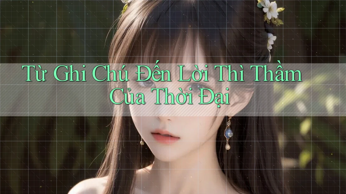 Từ Ghi Chú Đến Lời Thì Thầm Của Thời Đại Từ Ghi Chú Đến Lời Thì Thầm Của Thời Đại